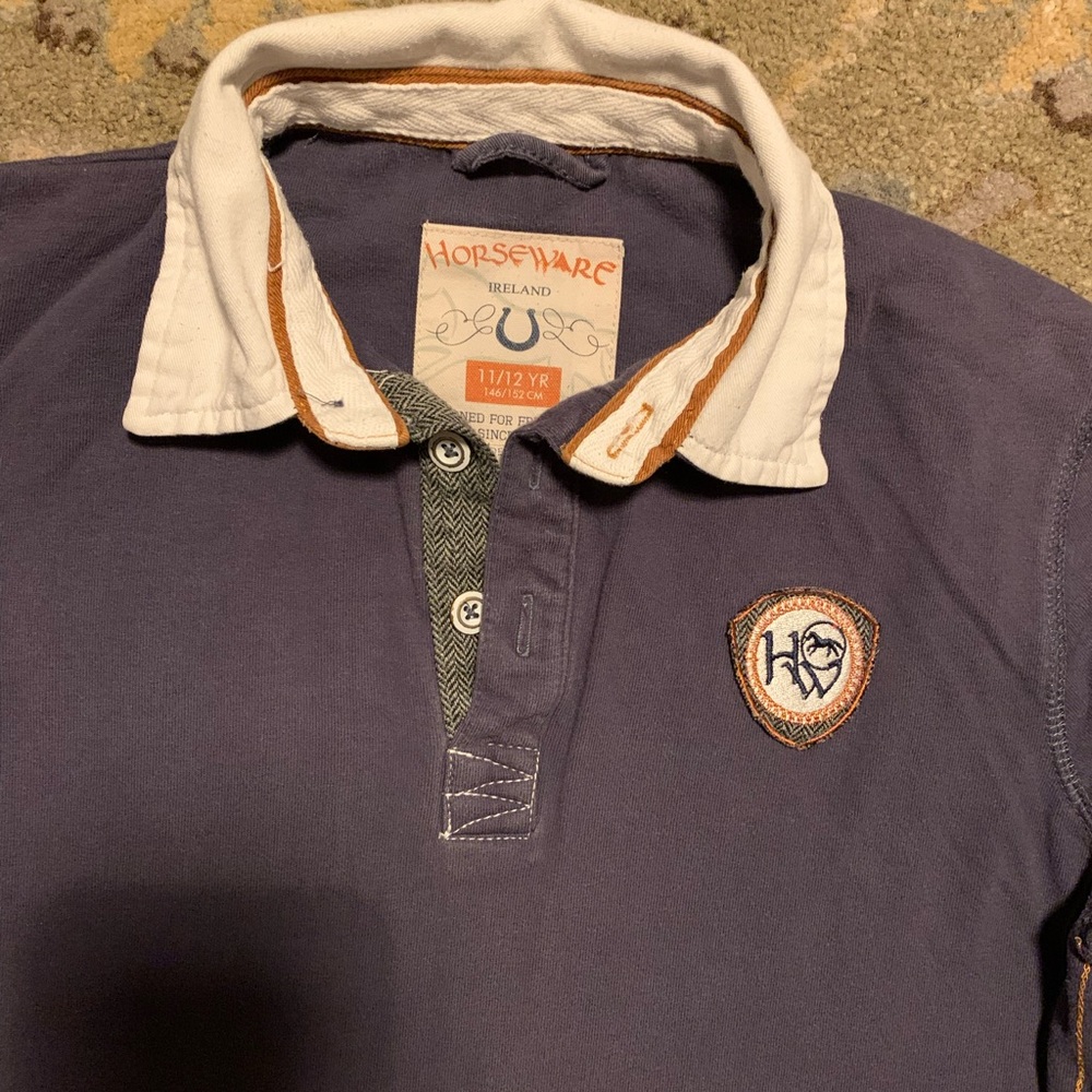 Boys Horsewear Ireland Rugby Polo Shirt - Picture 2 of 7